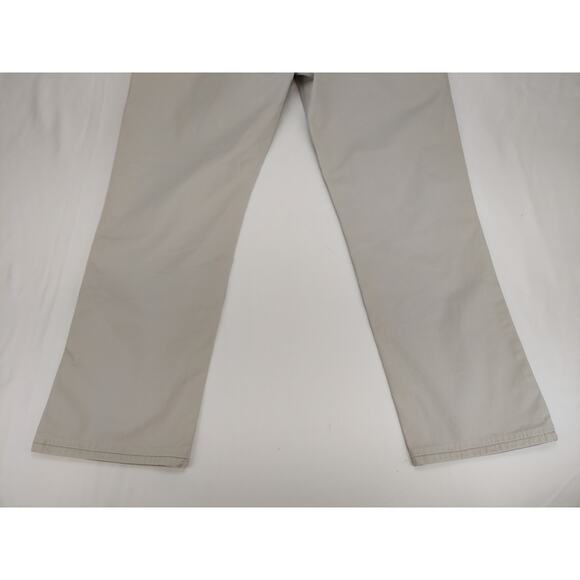 Peter Millar Soft Touch Twill 5-Pocket Light Gray Chino Pant Me0B47 Size 36x27 - Picture 11 of 12